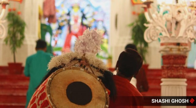 Economist Debnarayan Sarkar said Durga Puja is a consumption-led activity and has a multiplier effect on the state's gross domestic product. (Express photo by Shashi Ghosh)