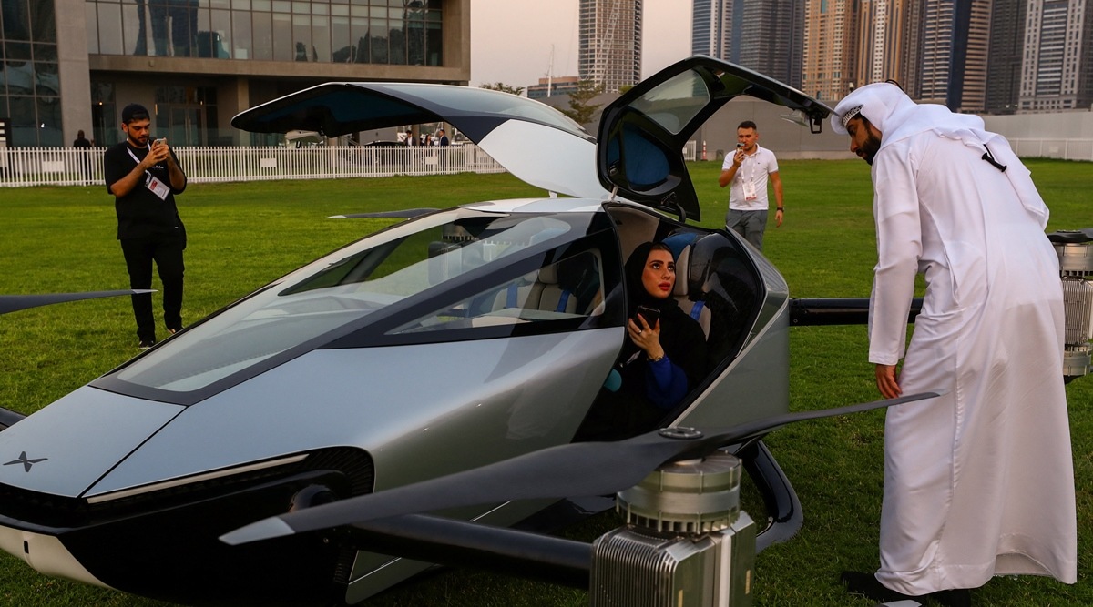 Watch: Electric Flying Taxi Makes Debut In Dubai | World News - The ...