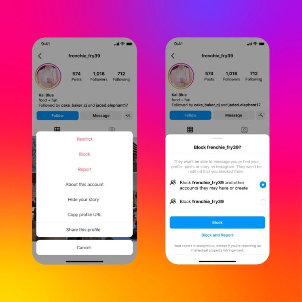 instagram block feature enhanced