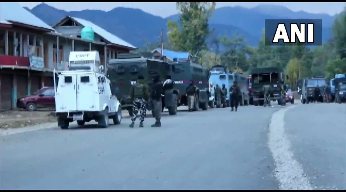 Two militants were killed in an overnight gunfight in south Kashmir.  (Twitter/ ANI)
