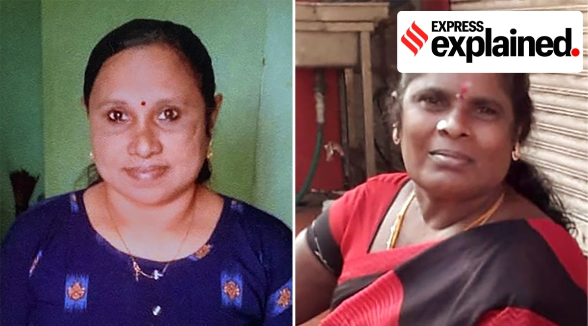 Undated photos of Rosilyn (L) and Padma from Kerala.