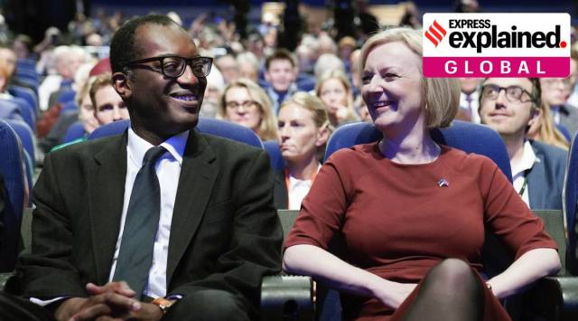 Prime Minister Liz Truss had no answer on Friday as to why she should stay in office if Chancellor of the Exchequer Kwasi Kwarteng had been sacked. (AP Photo/File)