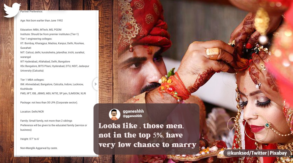 Matrimonial ad lists Tier 1 premier institutes as partner preference, netizens amused Trending News