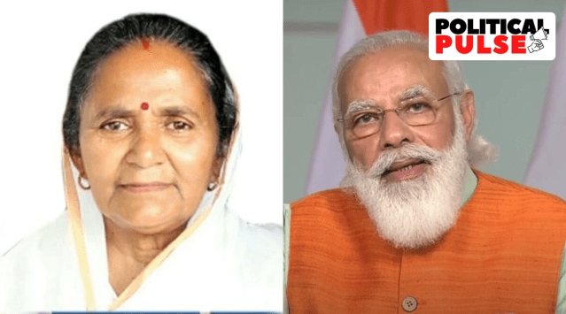 Gulab Devi was on a visit to her constituency in Sambhal on October 26, when she made her first statement equating Modi with God and said he could remain PM for lifetime if he wanted. (Express photo)