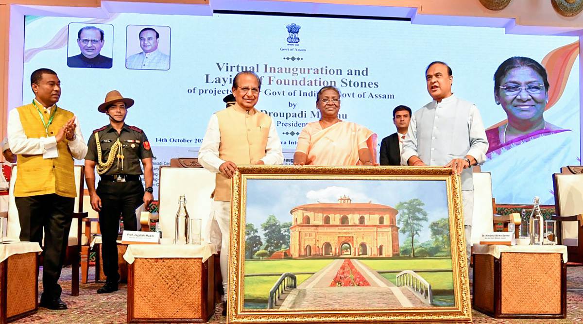 assam-president-murmu-lays-foundation-for-100-high-schools-for-tea-workers-children-and-3-000-anganwadis