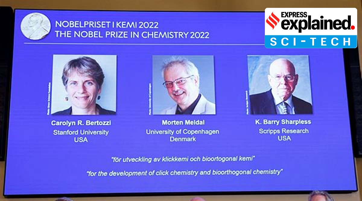 Nobel Prize for chemistry, Nobel Prize for chemistry 2022,Carolyn R Bertozzi, Morten Meldal, K Barry Sharpless, EXPRESS explained,