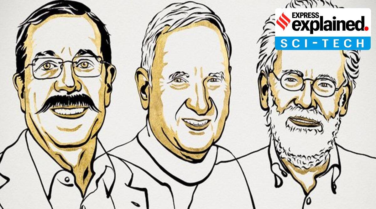 From left: Alain Aspect, John F Clauser and Anton Zeilinger. (Source: Twitter/@@NobelPrize)