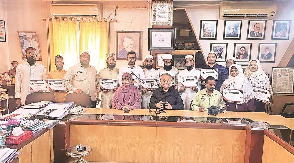 P A Inamdar, chairman of Pune’s Azam Campus, now P A Inamdar University, where the training was held. Express