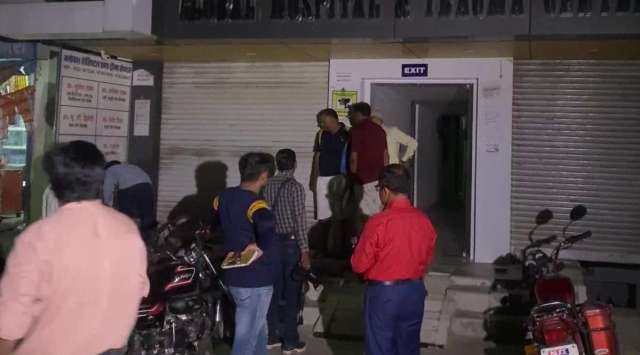 The hospital was sealed following the incident. (Photo: ANI)