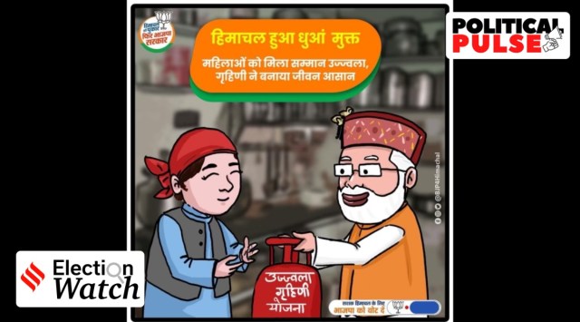 A poster for BJP's social media campaign for Himachal polls. (Twitter/@BJP4Himachal)