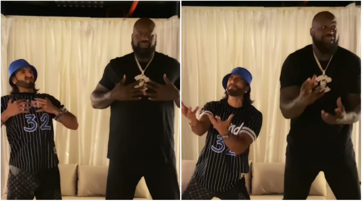 Watch: Ranveer Singh grooves on 'Khalibali' with NBA legend Shaq