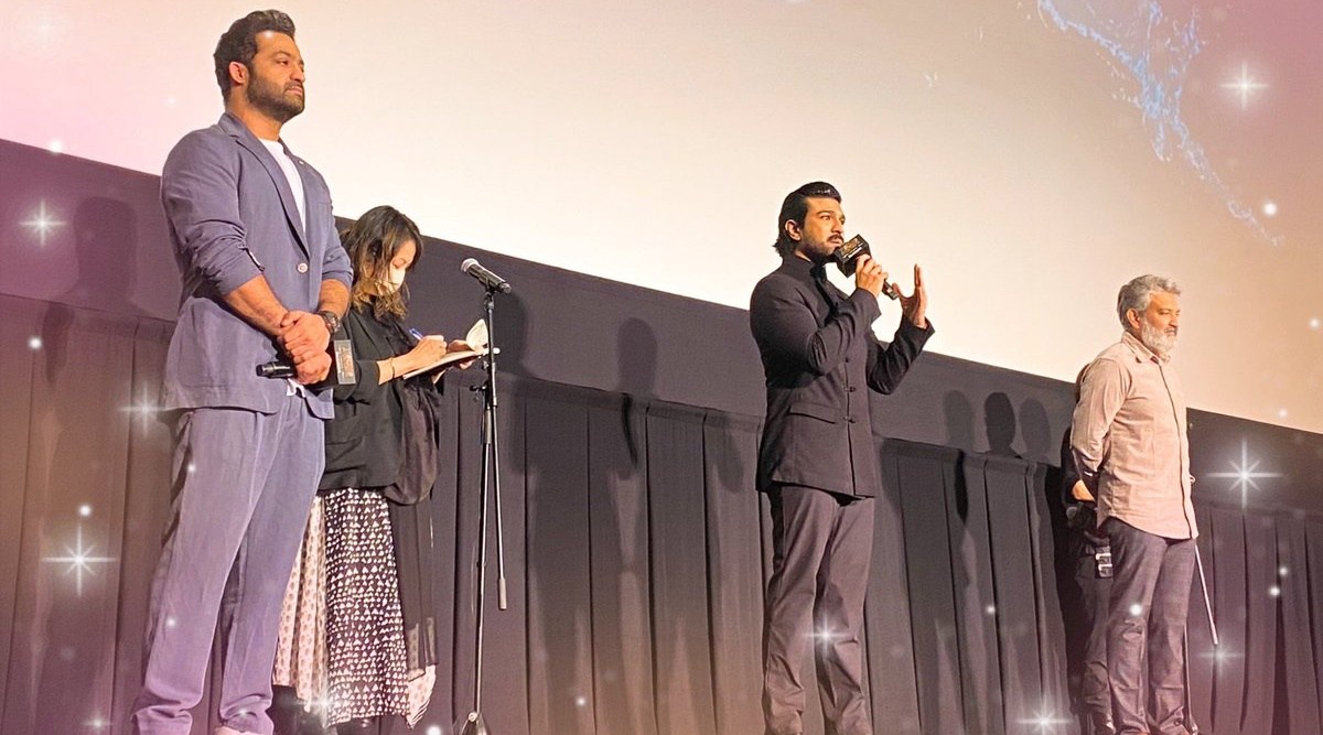 Env Rrr Jr NTR talks to fans in Japanese before RRR premiere, bows and says ...