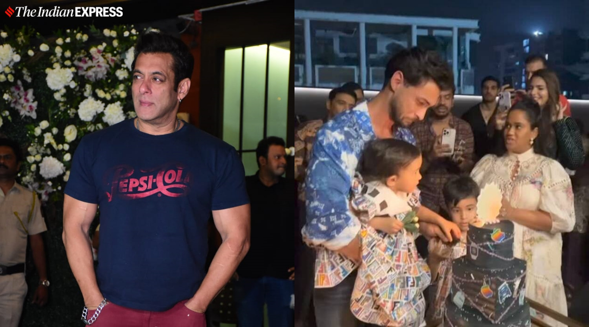 Salman Khan holds niece Ayat at brother-in-law Aayush Sharma’s birthday party. Watch inside video
