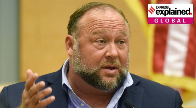 Alex Jones, 48, is perhaps America’s biggest and most influential conspiracy theorist and has been spreading falsehoods for more than two decades on his popular website, Infowars. (AP/File)