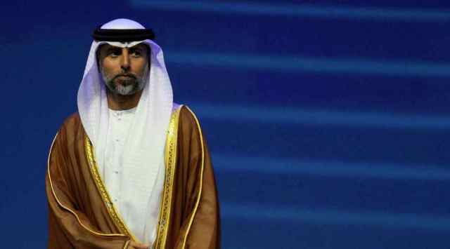 UAE Energy Minister Suhail al-Mazrouei attends the Abu Dhabi International Petroleum Exhibition & Conference in Abu Dhabi, United Arab Emirates, Monday, Oct. 31, 2022. (file)