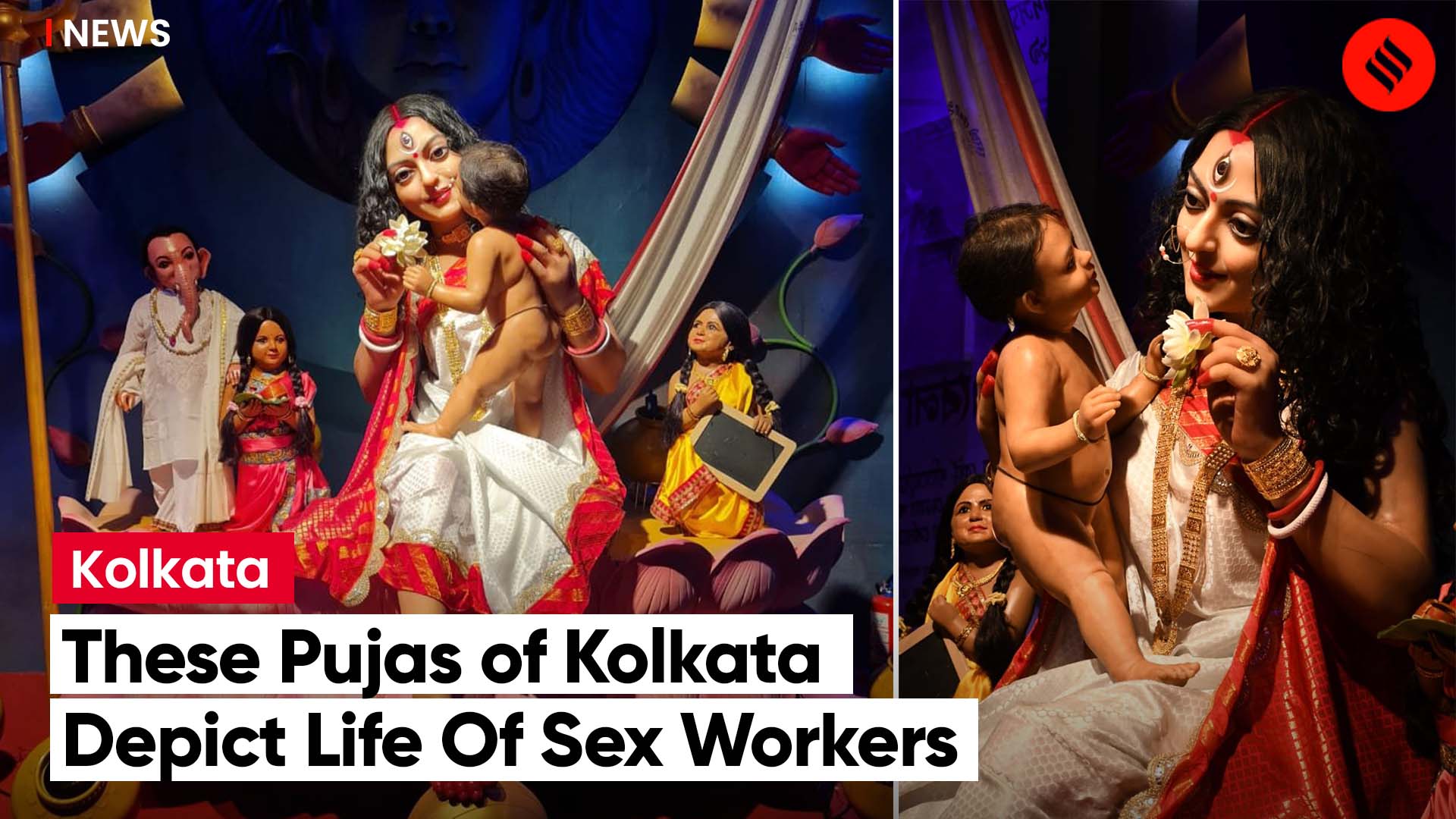 These Pujas Of Kolkata Depict Life Of Sex Workers The Indian Express