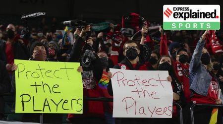 An independent investigation into the scandals that erupted in the National Women's Soccer League last season found emotional abuse and sexual misconduct were systemic in the sport, impacting multiple teams, coaches and players, according to a report released Monday, Oct. 3, 2022. (AP Photo/Steve Dipaola, File)