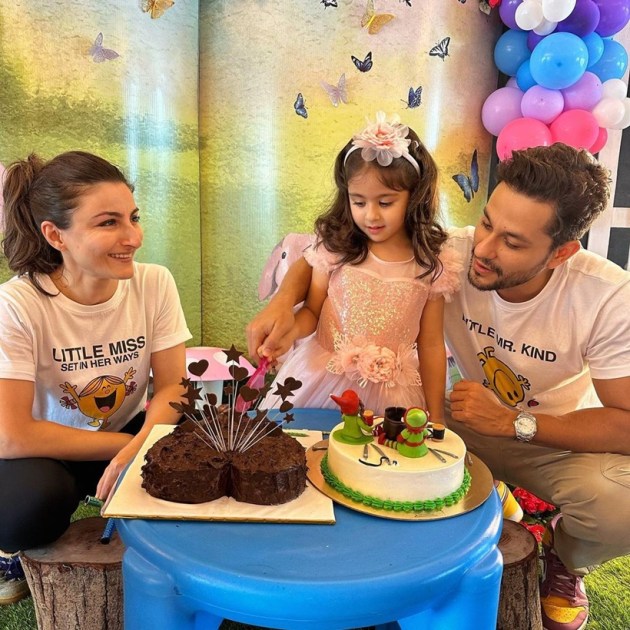 soha, kunal daughter inaaya birthday photos
