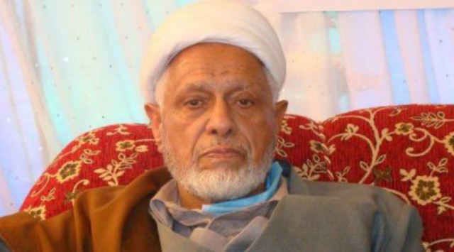 Maulana Abbas Ansari, breathed his last on Tuesday morning in Srinagar. He was 86. (Twitter/@Junaid_Mattu)