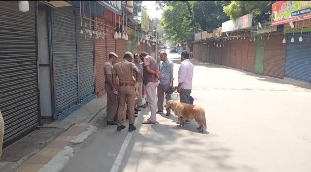 Police on the day of the incident (Sourced)
