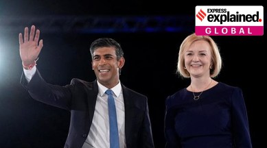 Liz Truss, Rishi Sunak, Borisj Johsnon, UK new prime minister, UK prime minister selection process, express explained, indian express