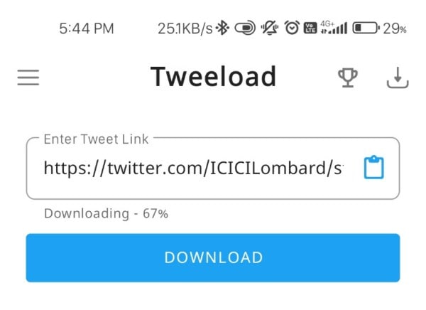 tweeload screenshot