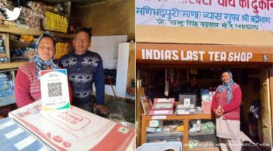 UPI at last tea shop, UPI at last Indian village, Mana, Uttarakhand, UPI, Anand Mahindra, gpay at India's last village, indian express