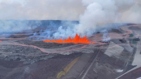 Mauna Loa eruption in Hawaii