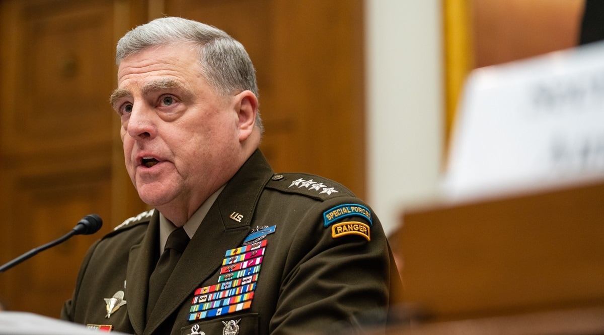 Mark Milley, chairman of the joint chiefs of staff, speaks during a House Armed Services Committee hearing in Washington, DC, US, on April 5, 2022. (Bloomberg)