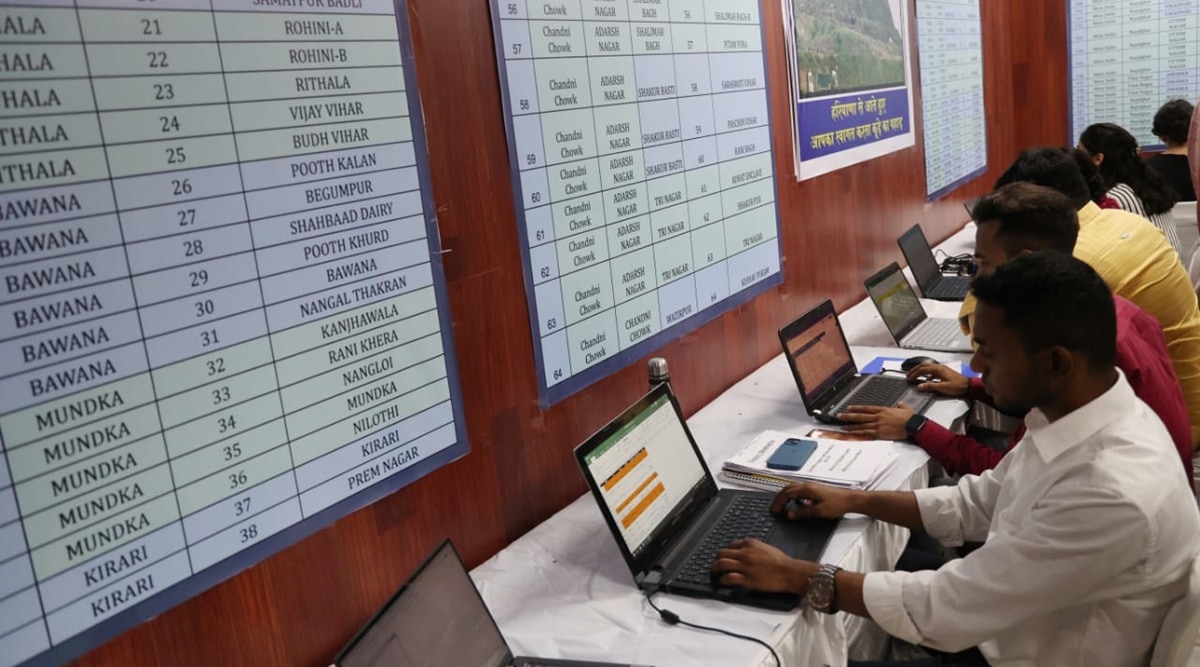 AAP's war room for coming MCD elections at party's headquarters in Delhi inaugurated by minister Gopal Rai on Thursday, 10/11/22 (Express photo by Tashi Tobgyal)