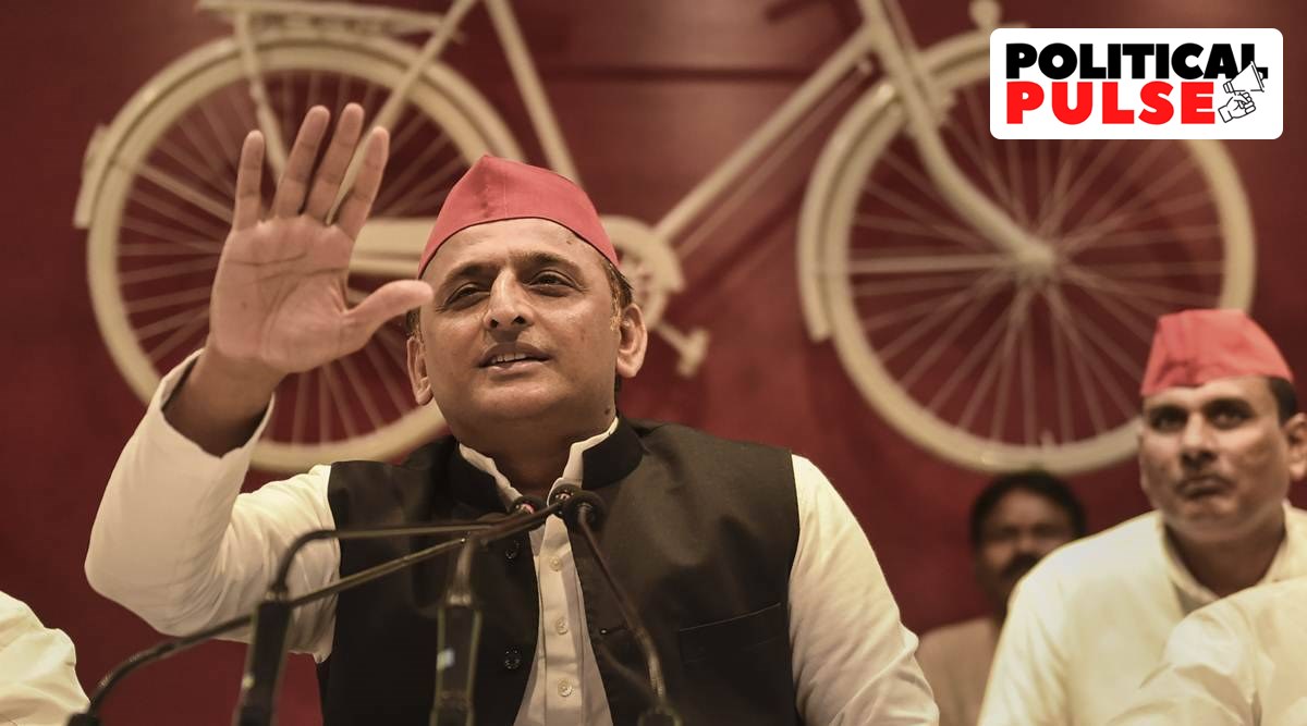 akhilesh yadav, wife dimple, elections, indian express