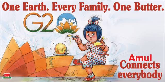 Amul topical, India G20 presidency, G20, India g20 presidency logo, Amul topical on g20 presidency, indian express