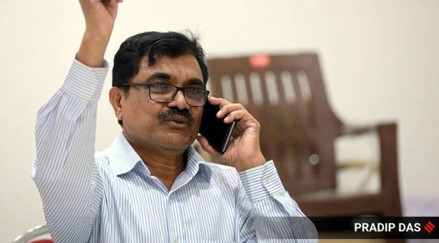 Elgar Parishad case accused Anand Teltumbde (Express photo by Pradip Das/File)
