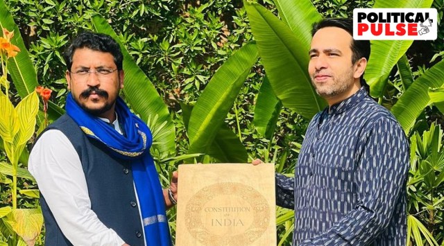 Chandrashekhar Azad said he and RLD chief Jayant Chaudhary are youths from western UP, and both understand the local dialect and problems of the region. (Photo: Twitter/@ASP4UP)
