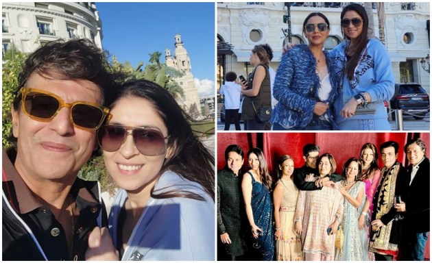 Bhavana Pandey poses with Gauri Khan, Chunky Panday