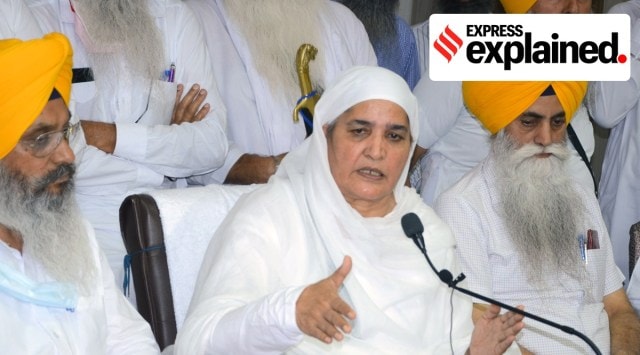 Bibi Jagir Kaur at a press conference in Jalandhar. (Express Photo)