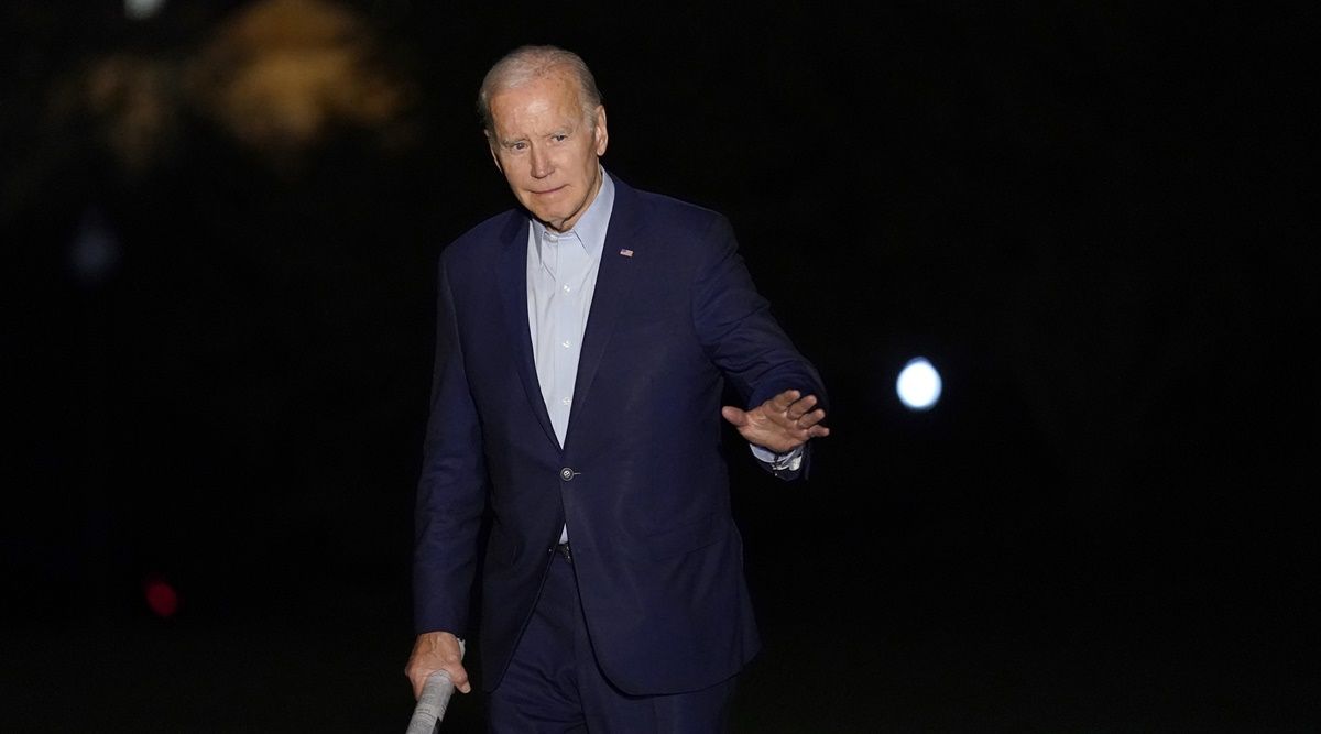 President Joe Biden waves as he walks to the White House in Washington after returning from a trip to Florida, Tuesday, Nov. 1, 2022. (AP Photo)