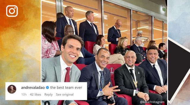 Former Brazilian legends Kaka, Cafu, Roberto Carlos and Ronaldo, FIFA World Cup 2022, Qatar, Brazil v Switzerland, Selecao, Swiss, Neymar, Casemiro, football, samba, legends, viral, trending, Indian Express
