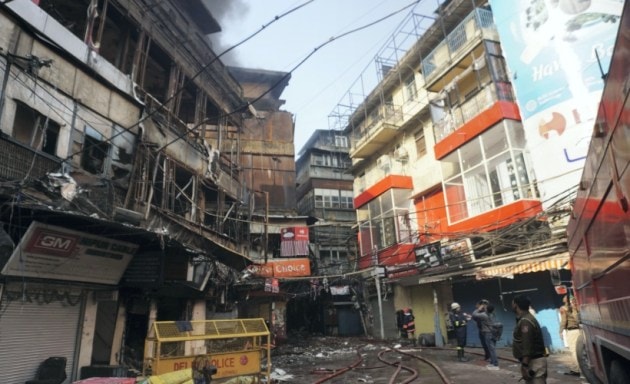 Massive Fire At Chandni Chowk Market Brought Under Control After Raging 