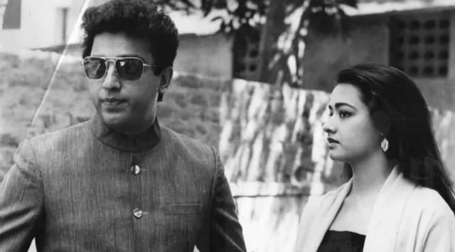 A still from Pushpaka Vimana.
