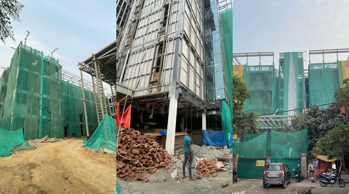 Guru Teg Bahadur Hospital (left), Sarita Vihar (Centre) and Chacha Nehru Bal Chikitsalaya (Right) (Express photos)