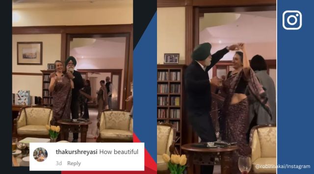 Elderly couple wins over internet with fabulous dance moves to Aa Jaane Jaan, Lata Mangeshkar, viral video, Sikh couple dance, loving couple, dance moves, viral, trending, Indian Express