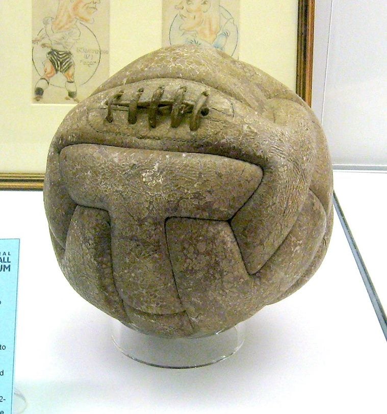 Uruguay won the first World Cup with their favourite ball, called T-model. (Source: Wikimedia Commons)