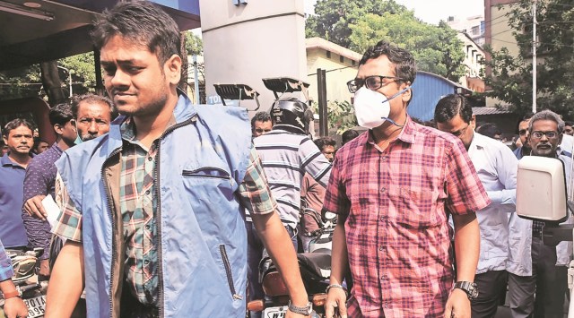 A forensic team at SSKM Hospital in Kolkata on Friday. Express 