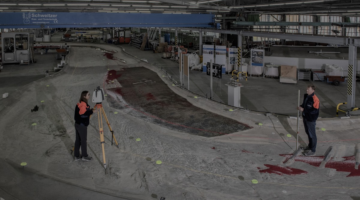 A model created by the Federal Waterways Engineering and Research Institute to study the impact of deepening a particular section of the Rhine River, in Karlsruhe, Germany (New York Times)