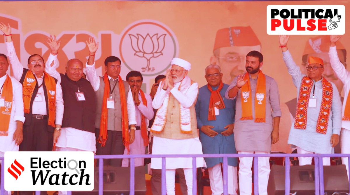 In Gujarat’s 44 urban seats, BJP sits pretty, as Congress, AAP pin