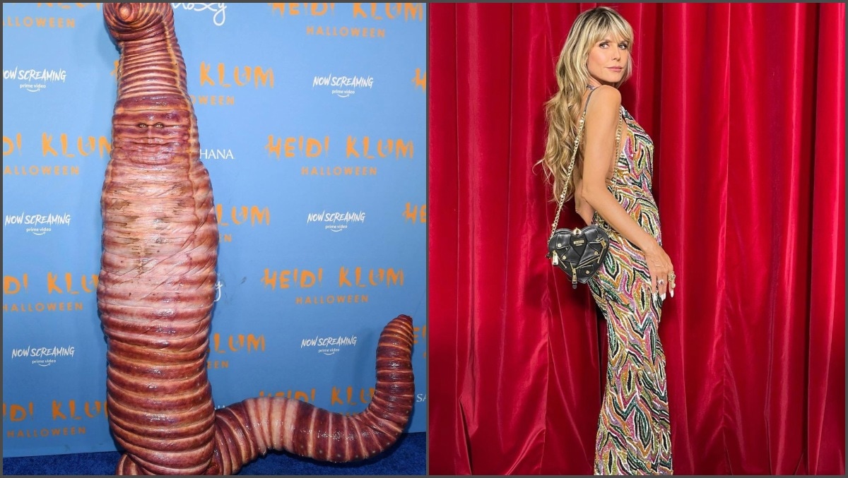 Heidi Klum’s worm costume for Halloween has taken the by storm