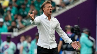 Zambia national team coach Herve Renard during a soccer training