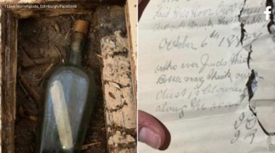 letter from 1887, plumber finds old letter, old letter in whisky bottle, UK, Edinburgh, indian express
