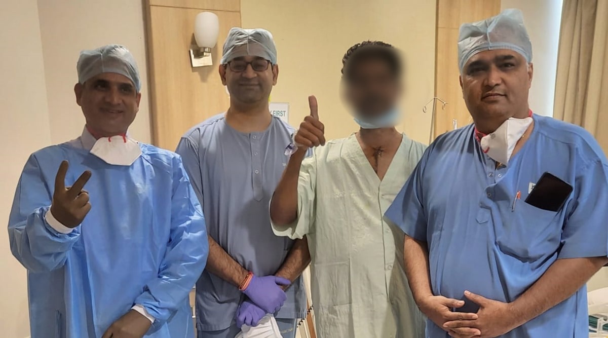 Pune-based Dr Sanjeev Jadhav who is the director of the heart and lung transplant programme at Apollo Hospital, Navi Mumbai told The Indian Express that they decided to treat the patient in Navi Mumbai. (Express)
